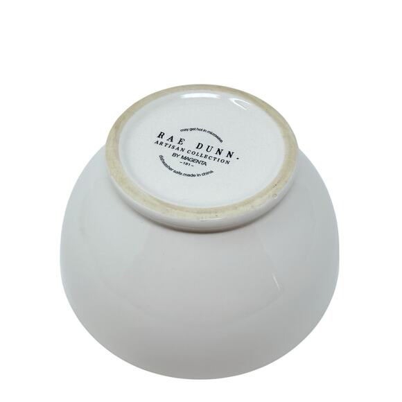 Rae Dunn By Magenta SOUP White Ceramic Bowl Farmhouse Kitchen Rustic Decor - Picture 4 of 7